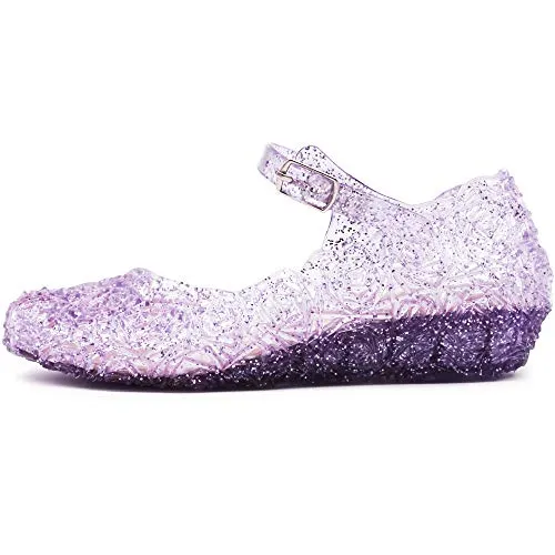 Princess Girls Sandals Jelly Shoes ( Purple)