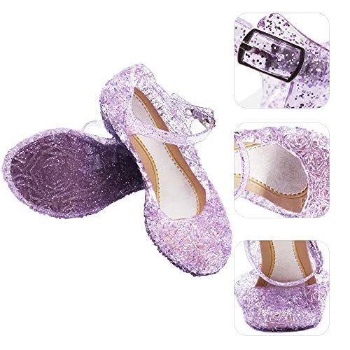 Princess Girls Sandals Jelly Shoes ( Purple)