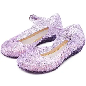 Princess Girls Sandals Jelly Shoes ( Purple)
