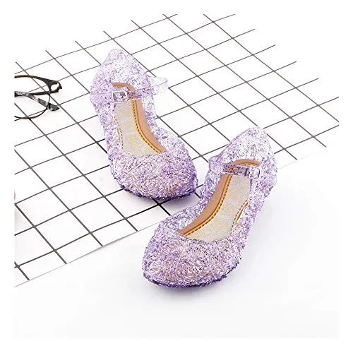 Princess Girls Sandals Jelly Shoes ( Purple)