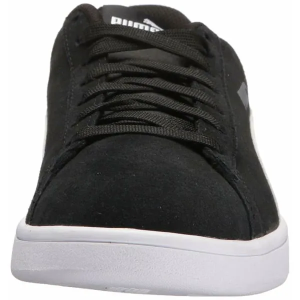 PUMA Men's Smash V2 Leather Suede Sneaker Athletic Court Shoe Black