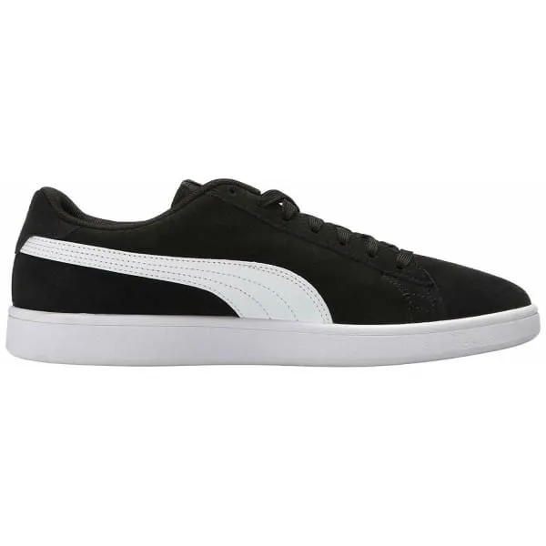 PUMA Men's Smash V2 Leather Suede Sneaker Athletic Court Shoe Black
