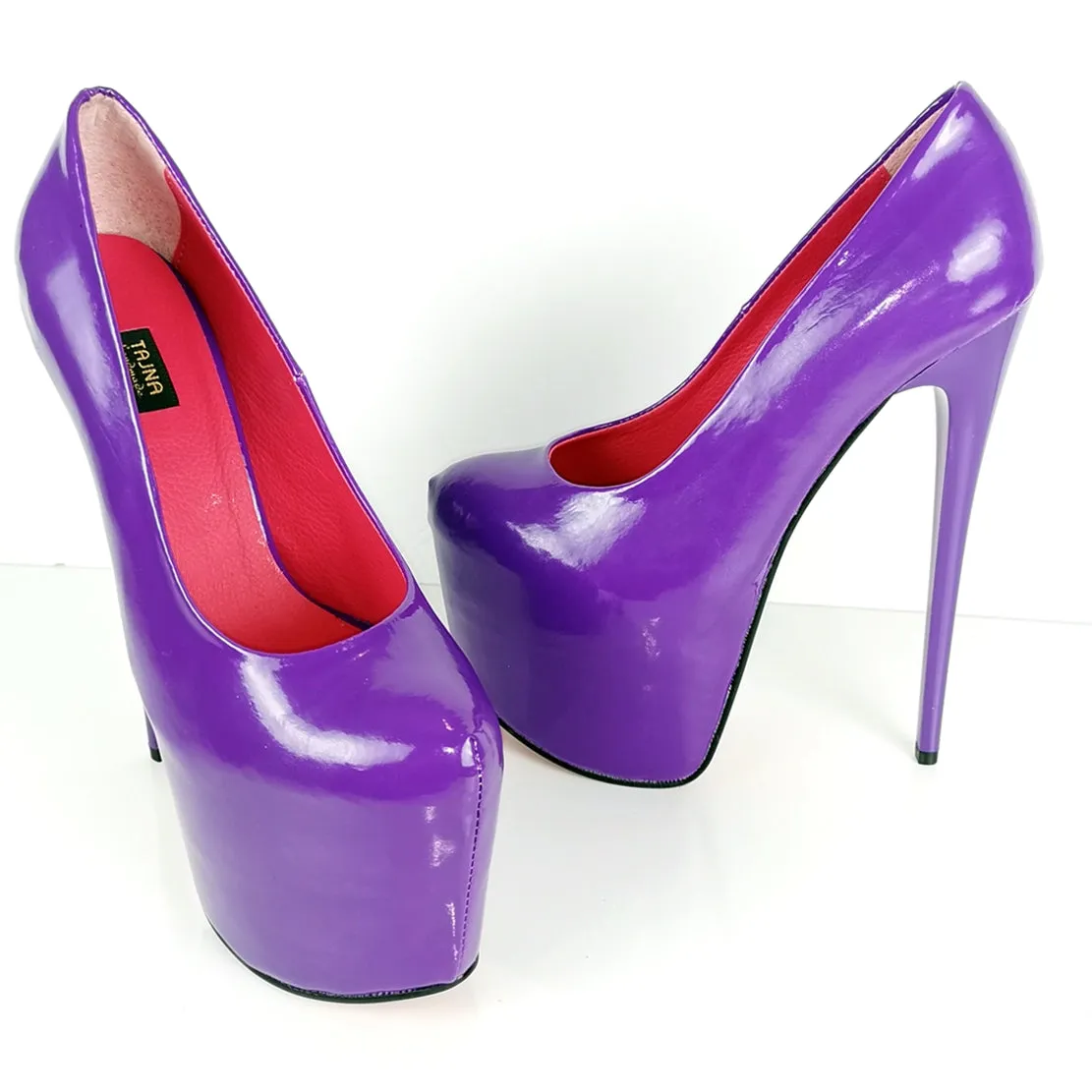 Purple Gloss High Heel Pumps