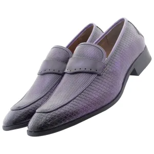 Purple Woven Slip On
