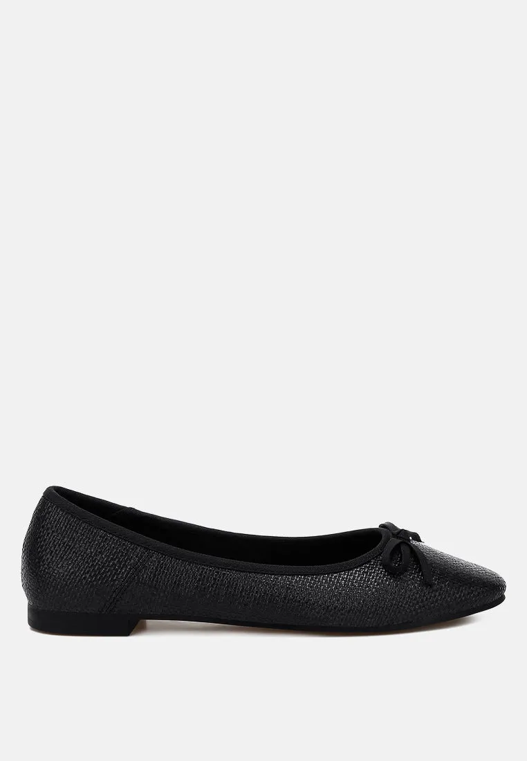 raffia ballet flats by RUW