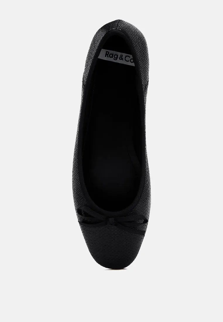 raffia ballet flats by RUW