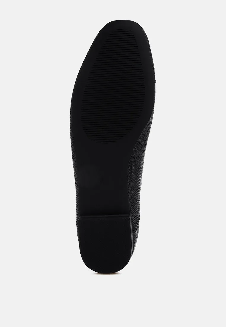 raffia ballet flats by RUW