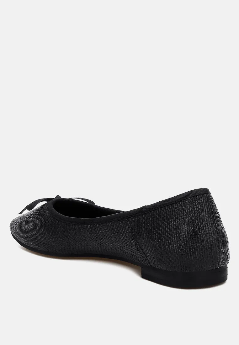 raffia ballet flats by RUW