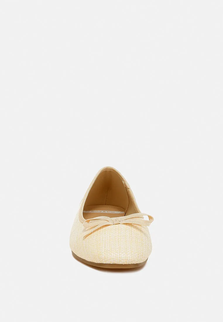 raffia ballet flats by RUW