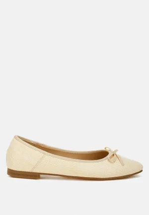 raffia ballet flats by RUW