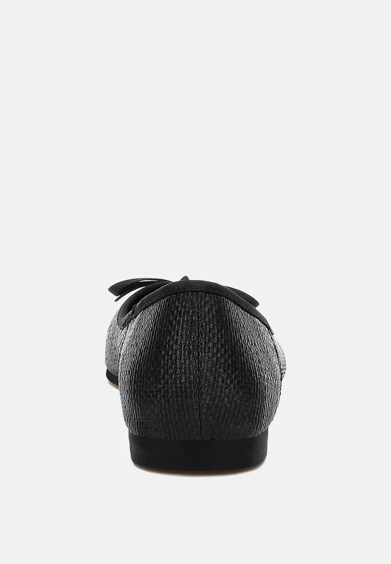 raffia ballet flats by RUW