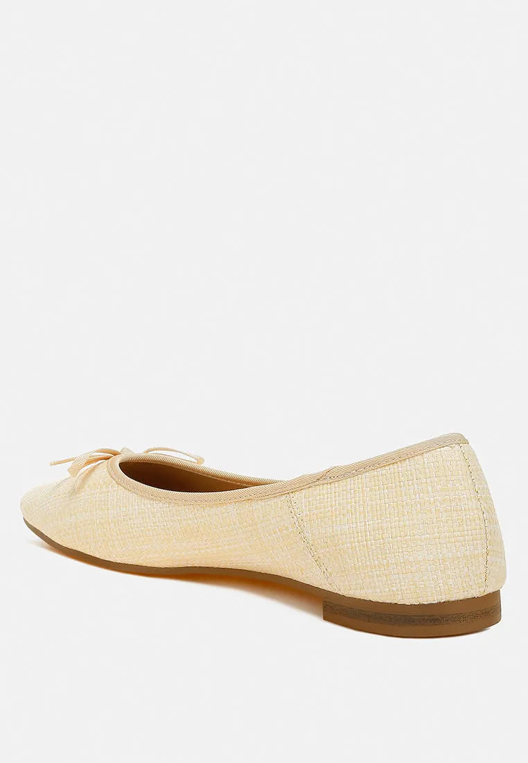 raffia ballet flats by RUW