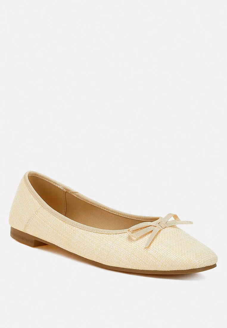 raffia ballet flats by RUW