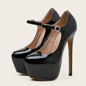 Red High Heels Platform Pumps for Women - 17cm