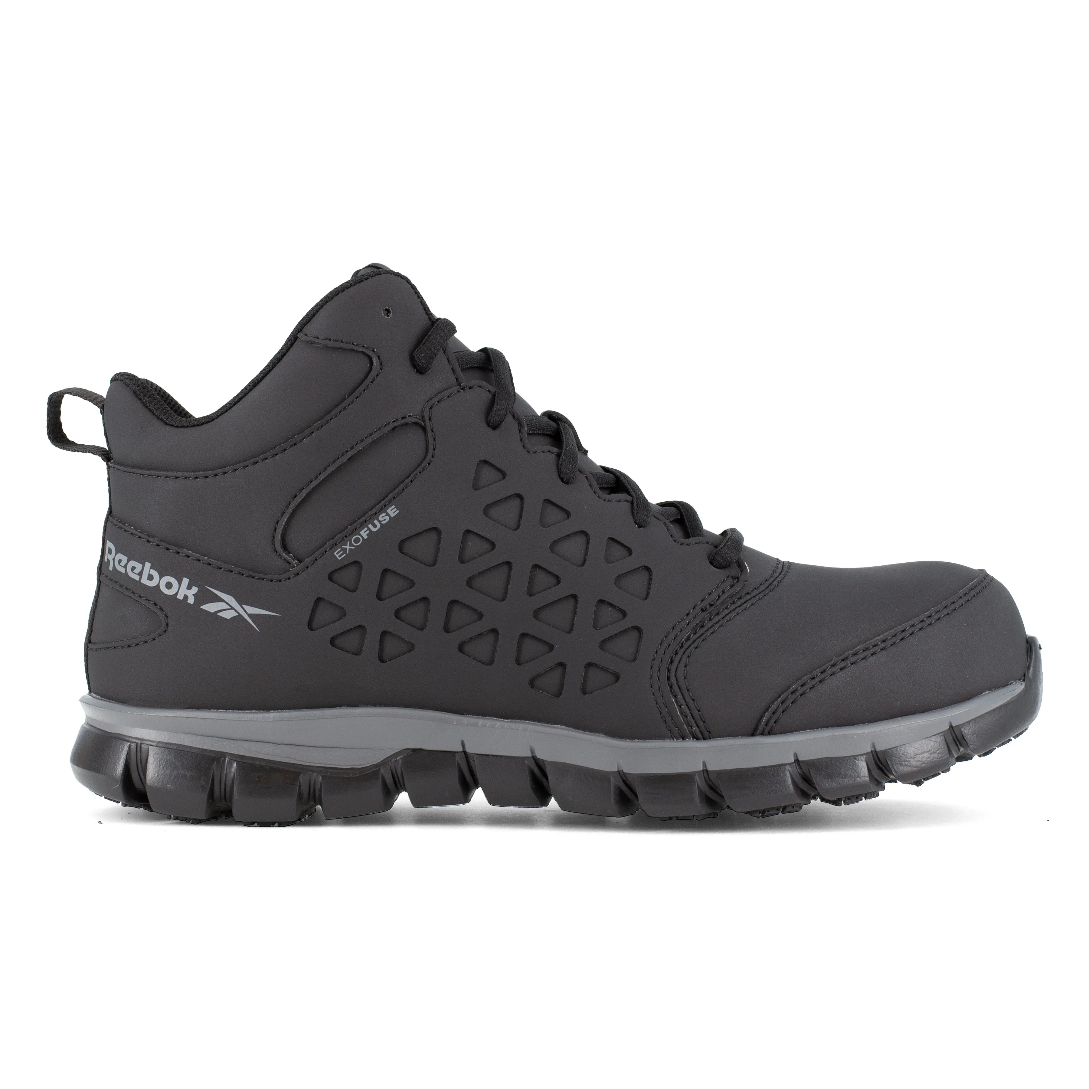 Reebok Women's Sublite Cushion Comp Toe Mid Cut Athletic Work Shoe - Black - RB406