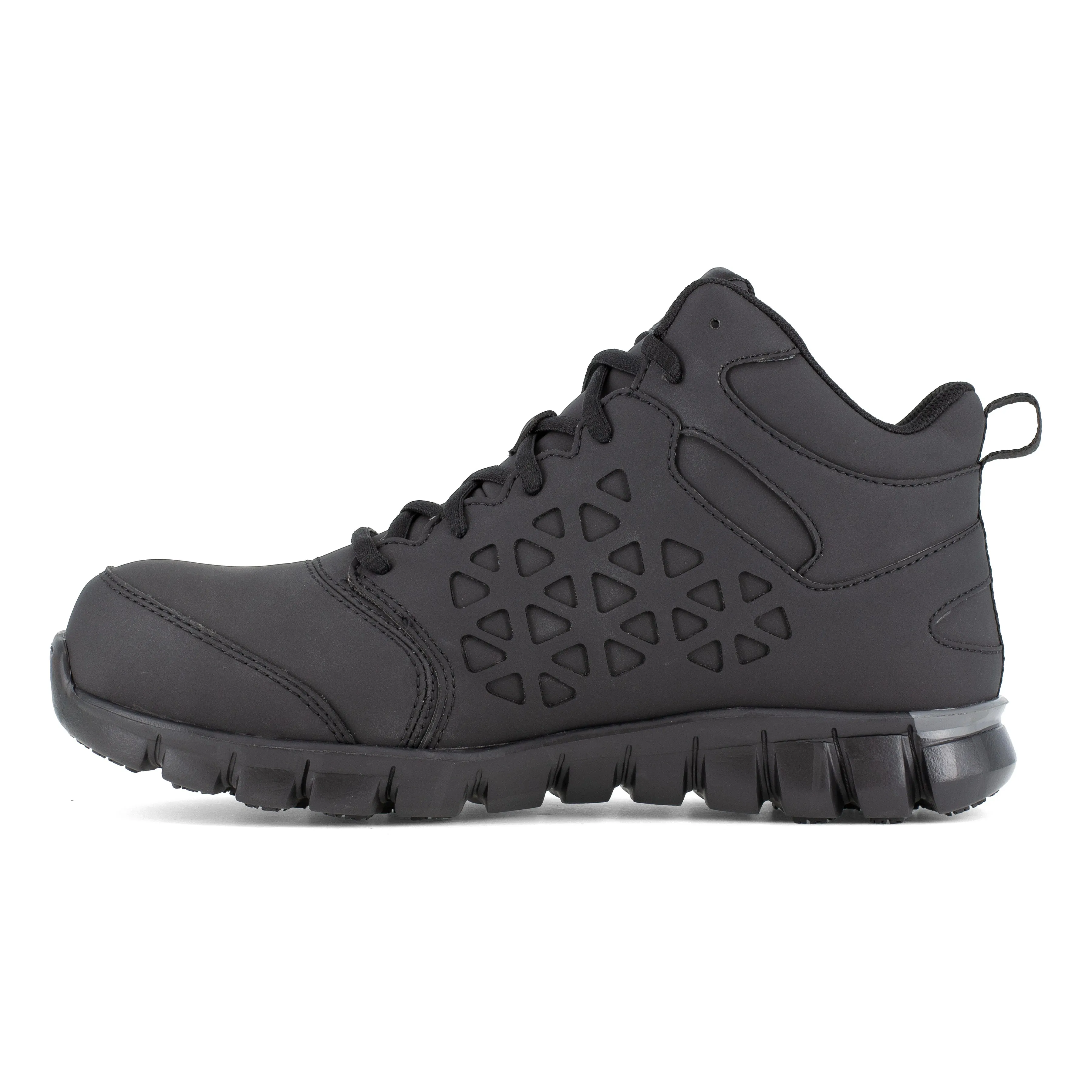 Reebok Women's Sublite Cushion Comp Toe Mid Cut Athletic Work Shoe - Black - RB406