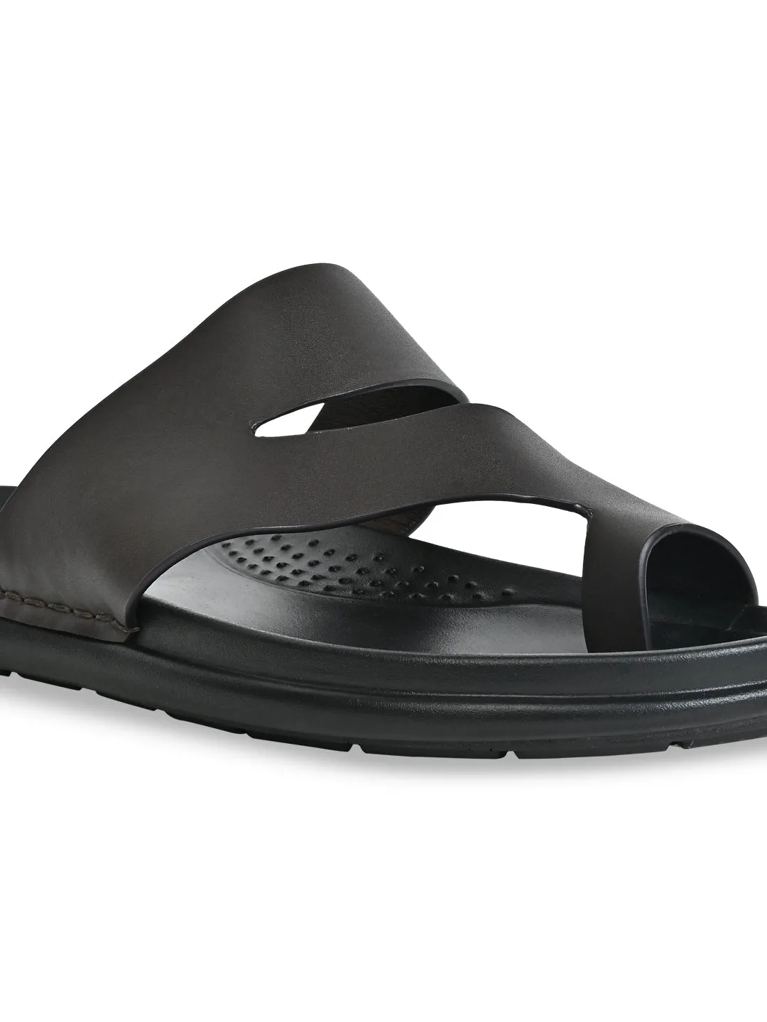 Regal Brown Men Casual Leather Sandals