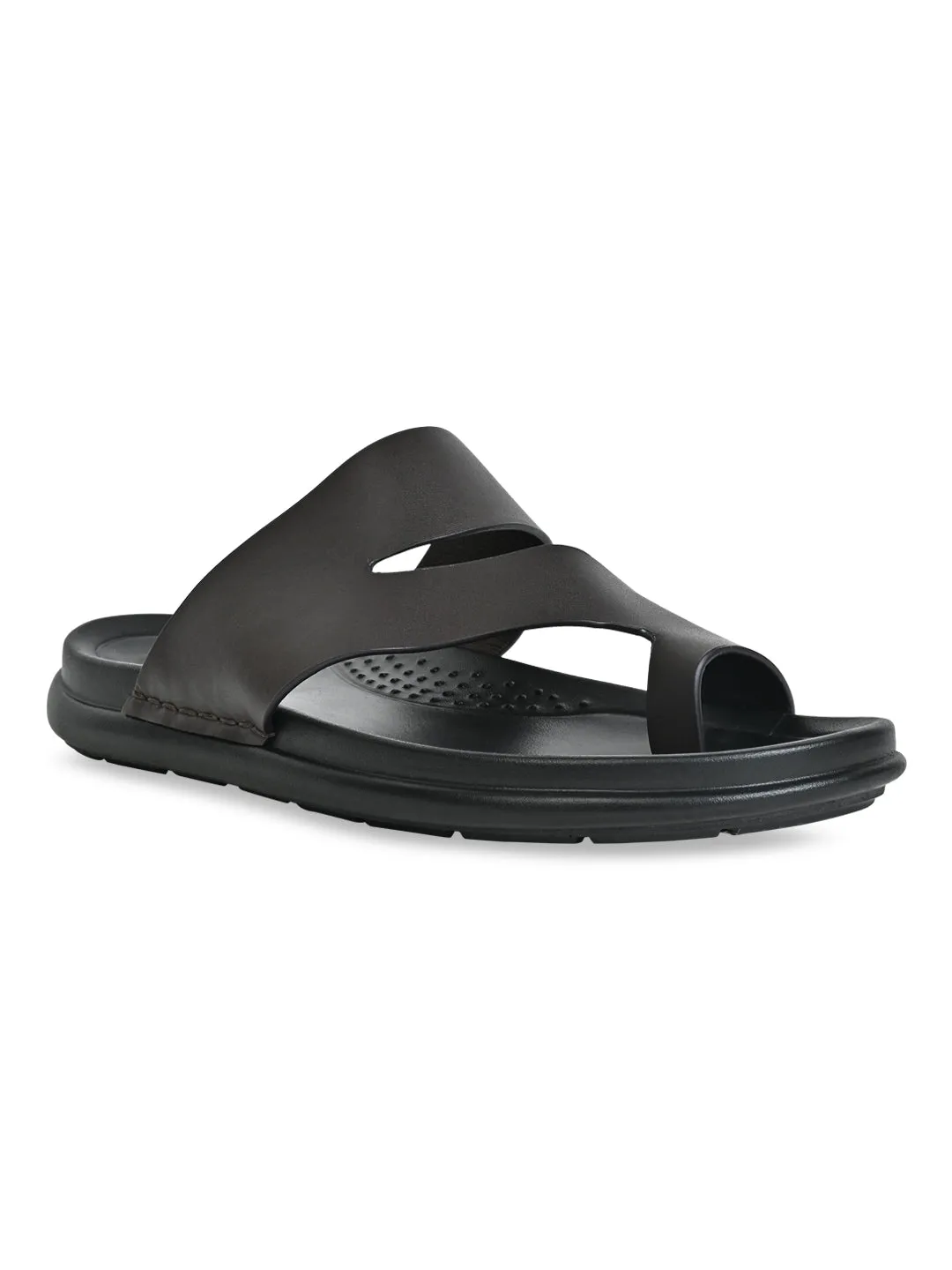 Regal Brown Men Casual Leather Sandals