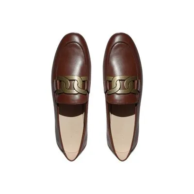 Retro British Style Metal Flat Shoes