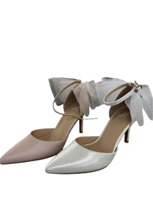 RHINESTONE HEEL WITH A KNOT IN THE FRONT