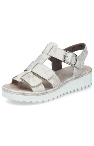 Rieker Metallic Strappy Sandal
