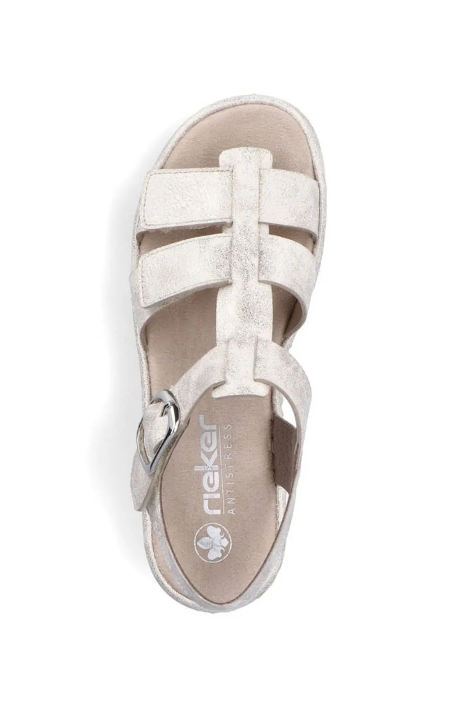 Rieker Metallic Strappy Sandal