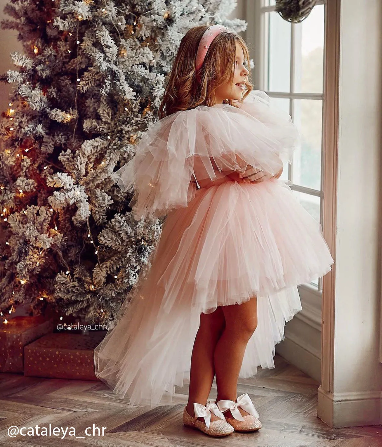 Rock Glitter Mary Jane Ballet Flats with Satin Bow