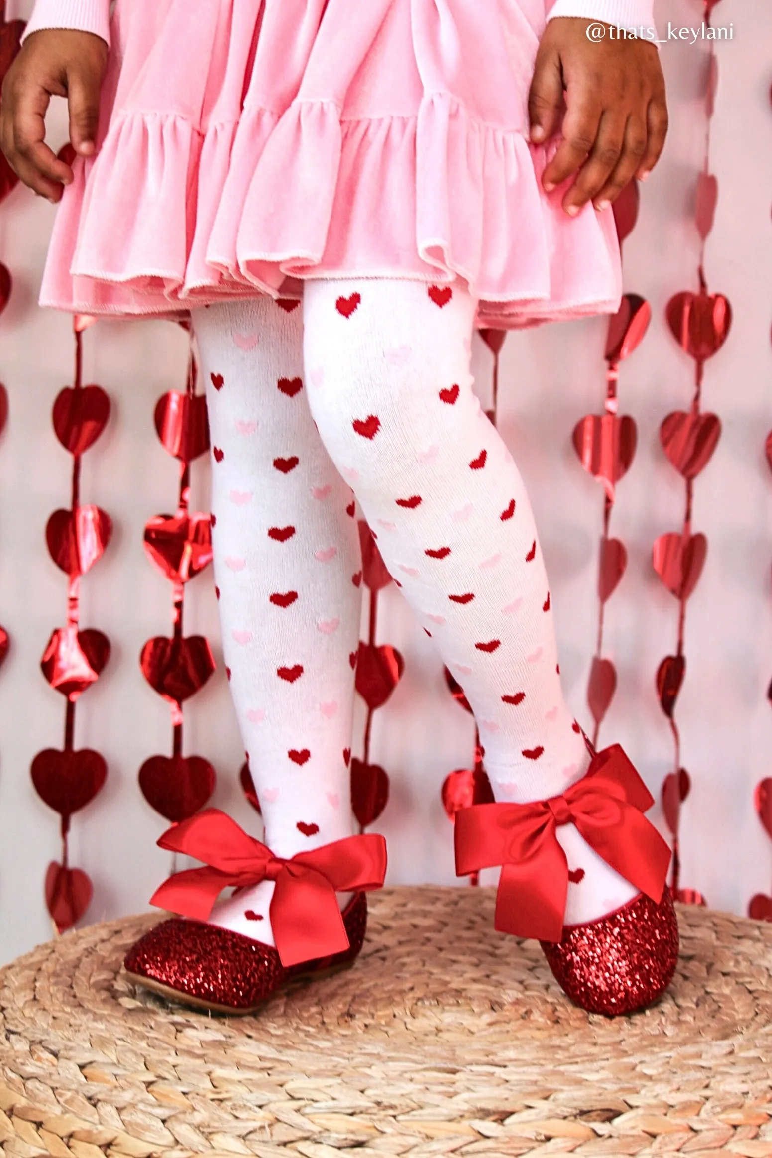 Rock Glitter Maryjane Flats with Satin Bow