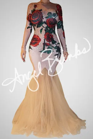 Rose Bloom Dress (Red)