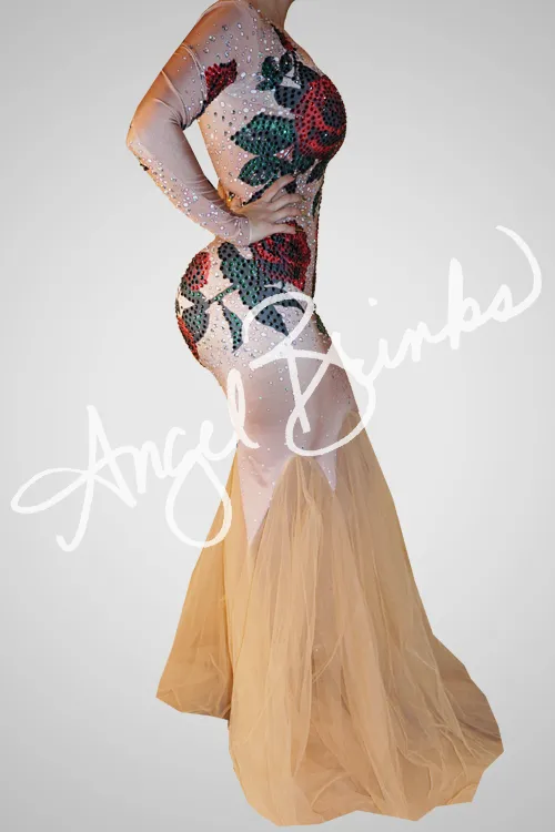 Rose Bloom Dress (Red)