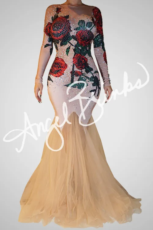Rose Bloom Dress (Red)