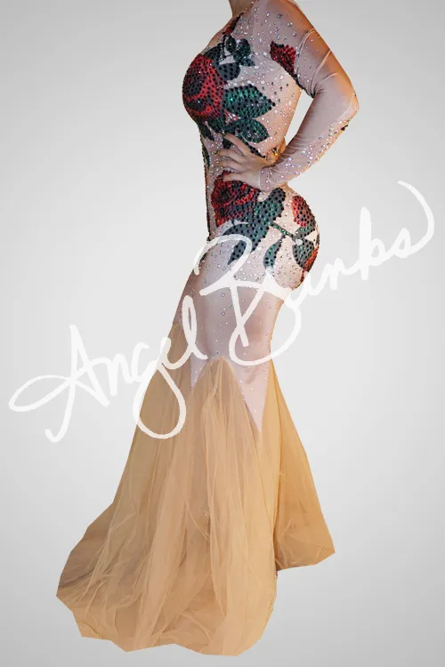 Rose Bloom Dress (Red)