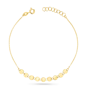 Round Disc Strand Bracelet