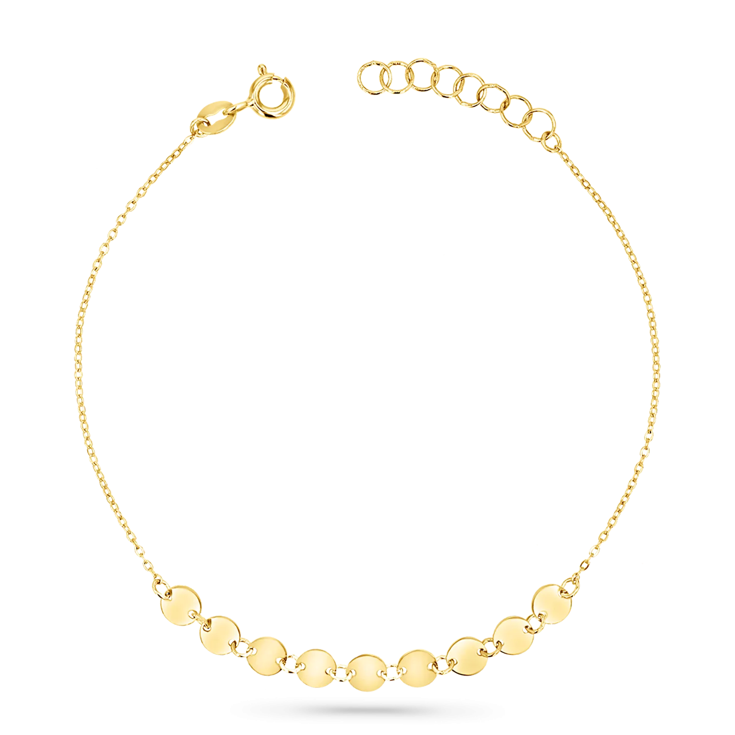 Round Disc Strand Bracelet
