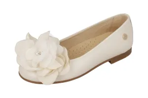 SALE Beautiful White Communion Shoes with a Flower