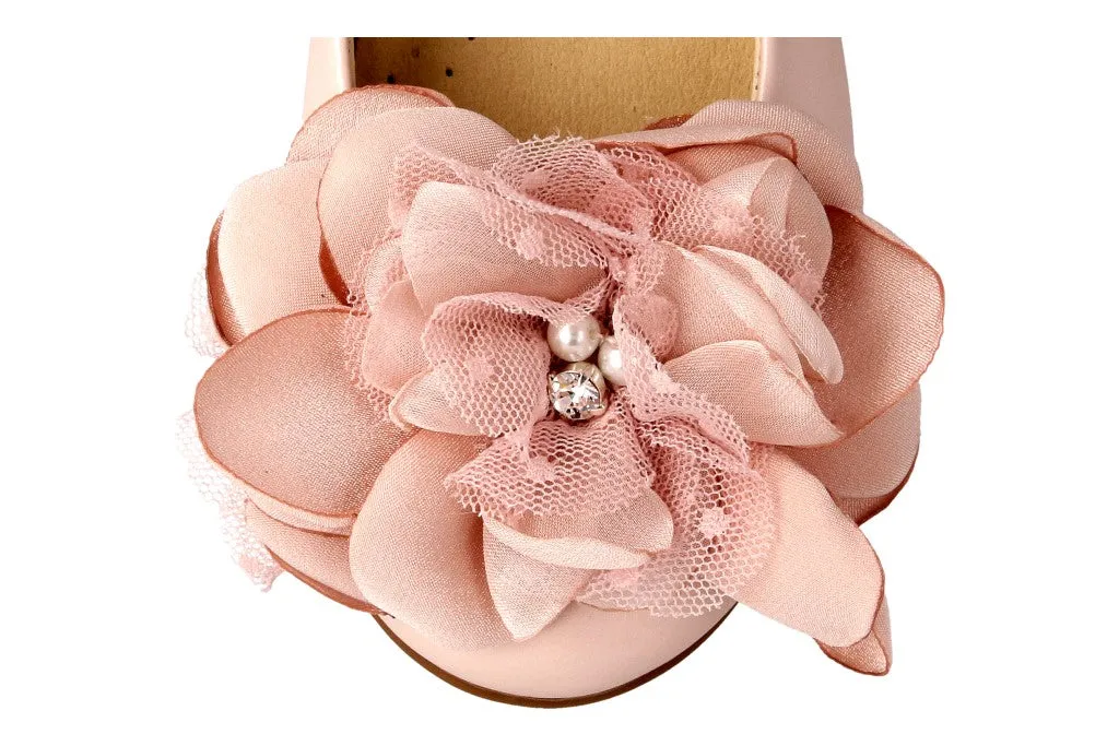 SALE Beautiful White Communion Shoes with a Flower
