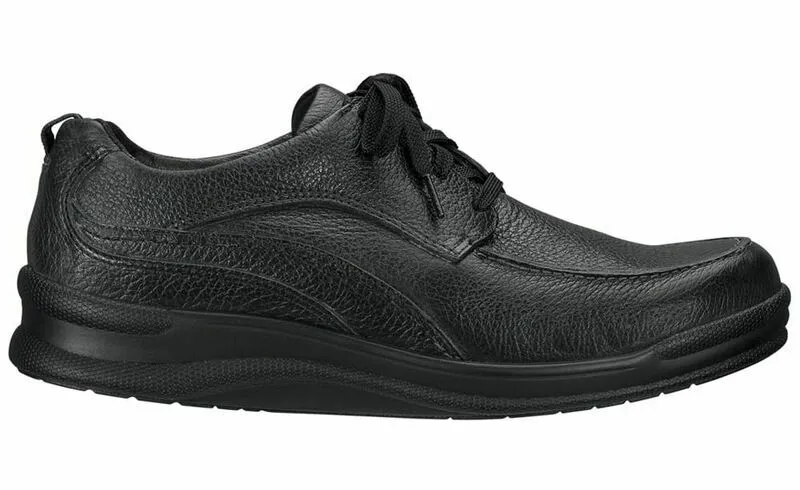 SAS Men's Move On Black Leather Orthopedic Shoe