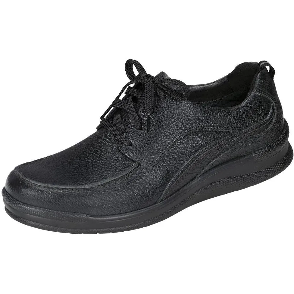 SAS Men's Move On Black Leather Orthopedic Shoe
