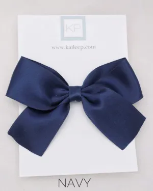 Satin Bow Hair Clips for Girls