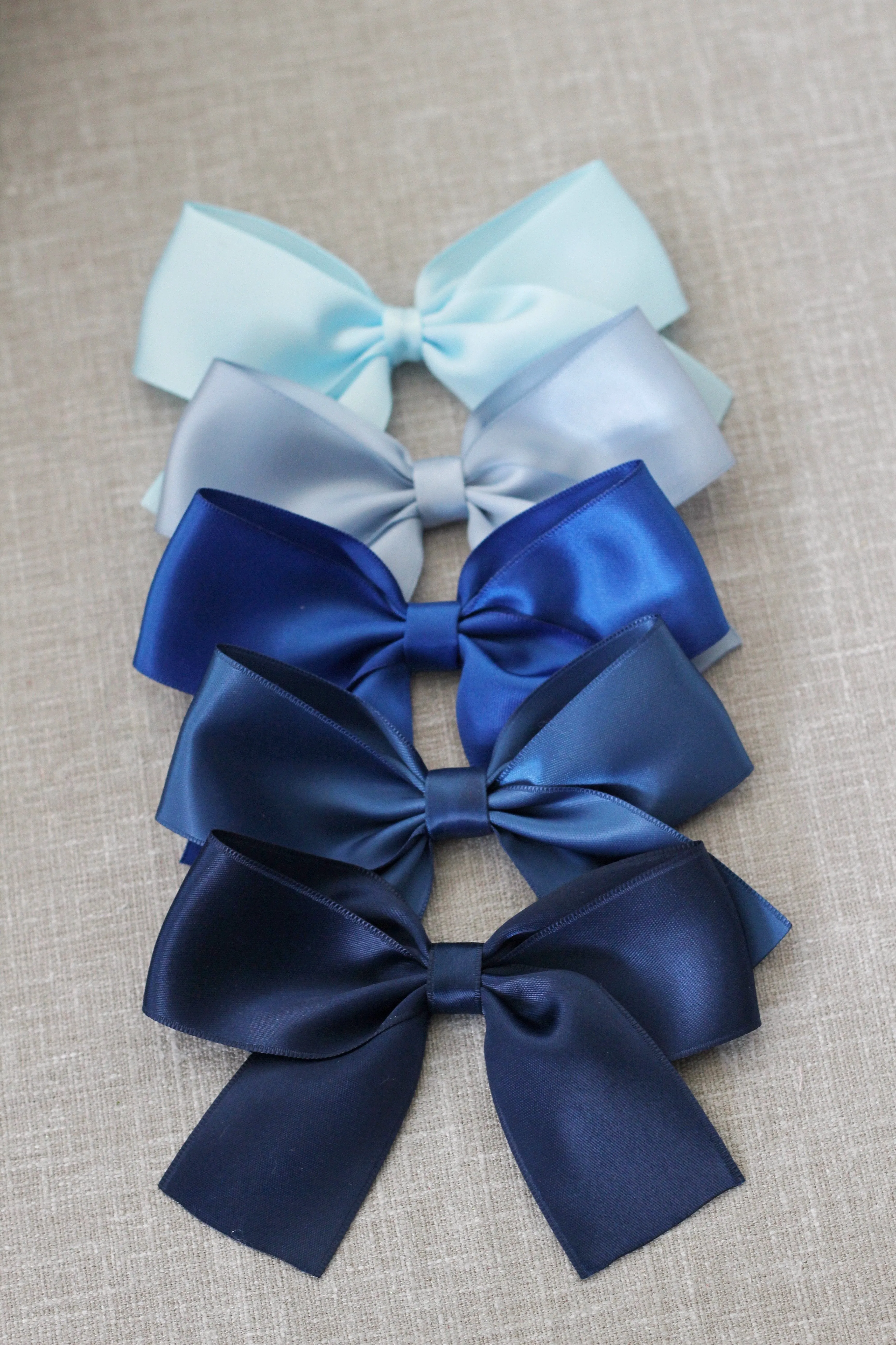 Satin Bow Hair Clips for Girls