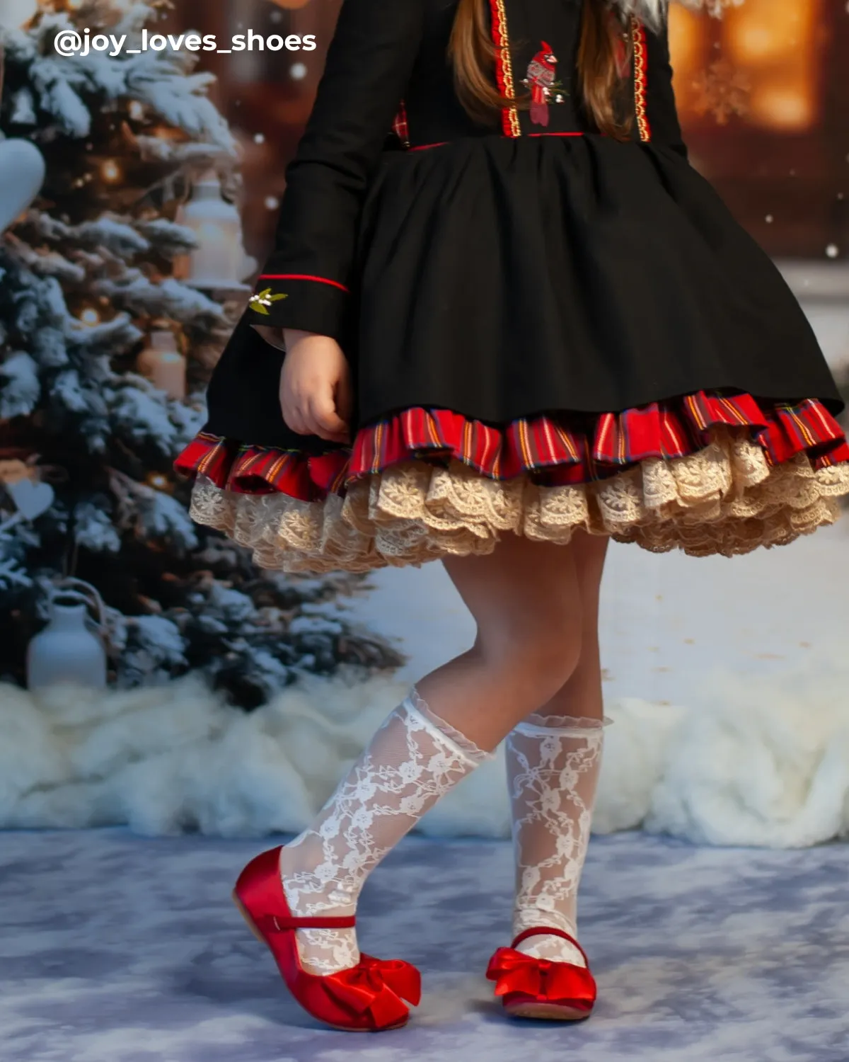 Satin Mary Jane Flats with Front Satin Bow