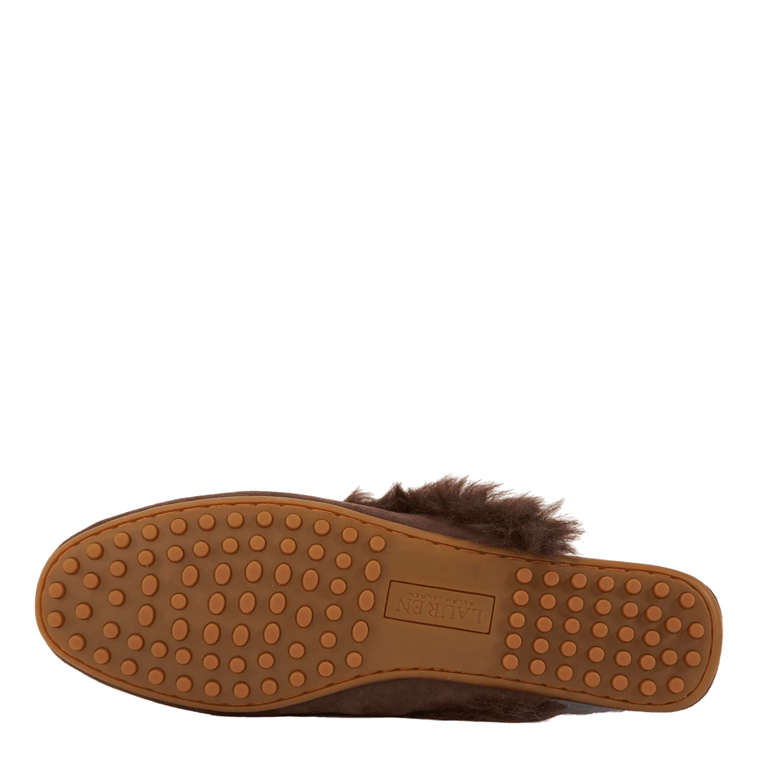 Savanah Faux Fur-Trim Suede Mule Chestnutbrown/Chestnutbrown