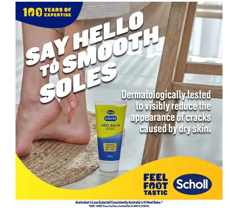 Scholl Eulactol Heel Balm Gold 200g