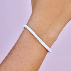 Seascape Stretch Bracelet in White