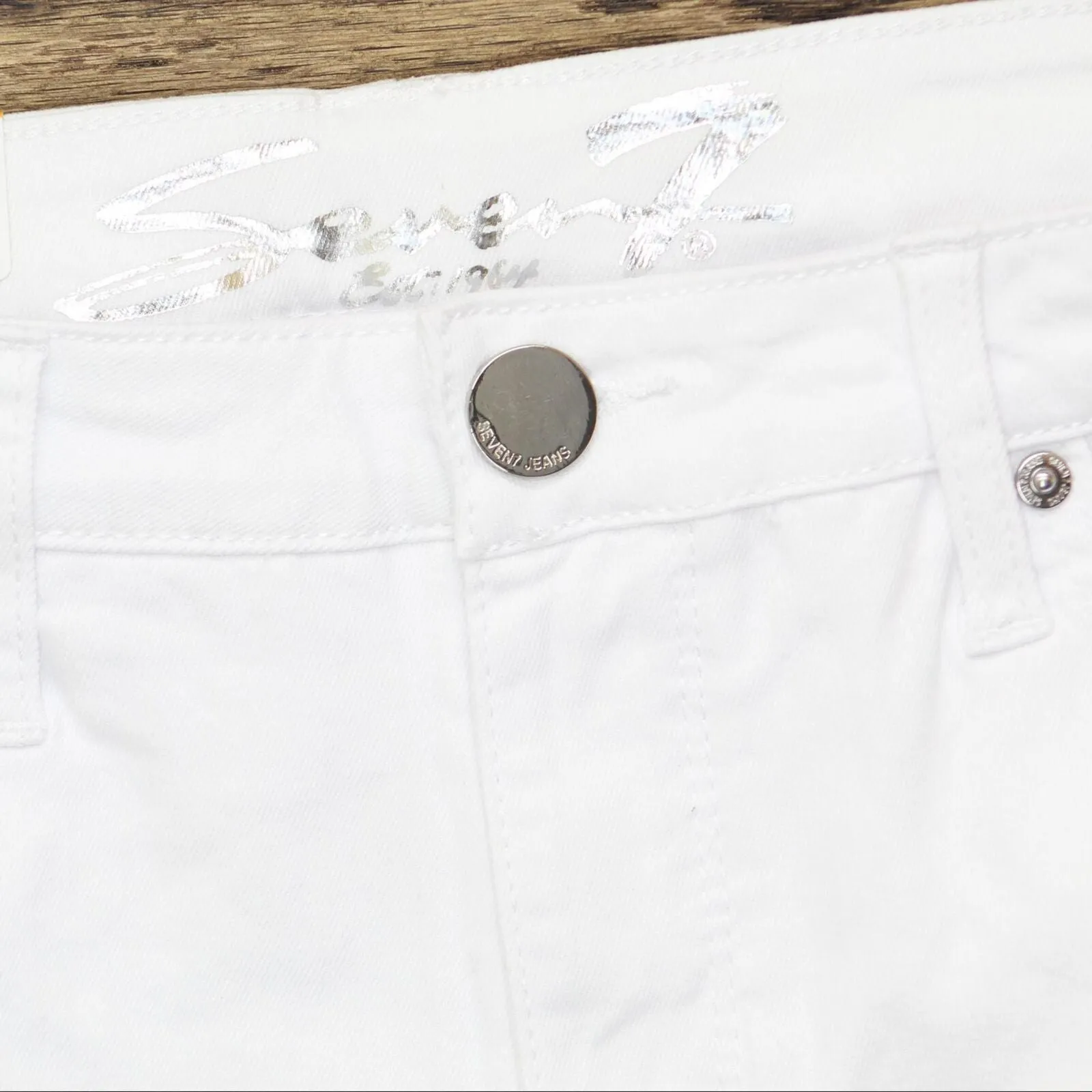 Seven7 Women's Soft Stretch Fray Hem Sunset Bermuda Short MY3329wHC