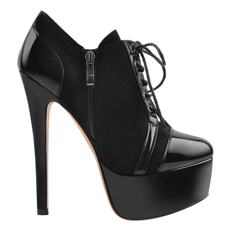 Sexy High Heel Platform Ankle Booties Stilettos Nightclub Pumps
