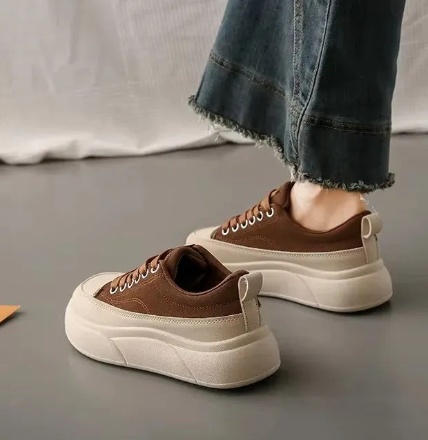 SH386 - Casual Lightweight Chunky Flat Shoes