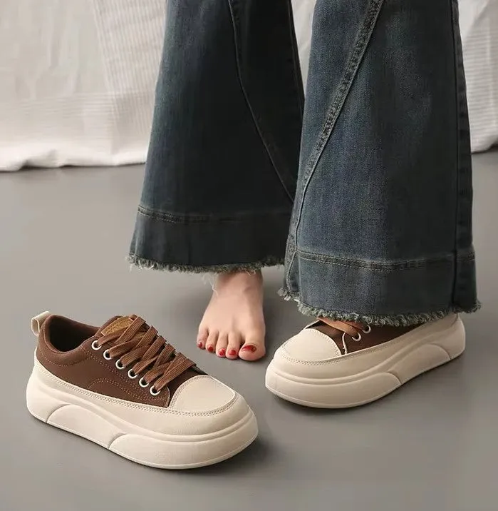 SH386 - Casual Lightweight Chunky Flat Shoes