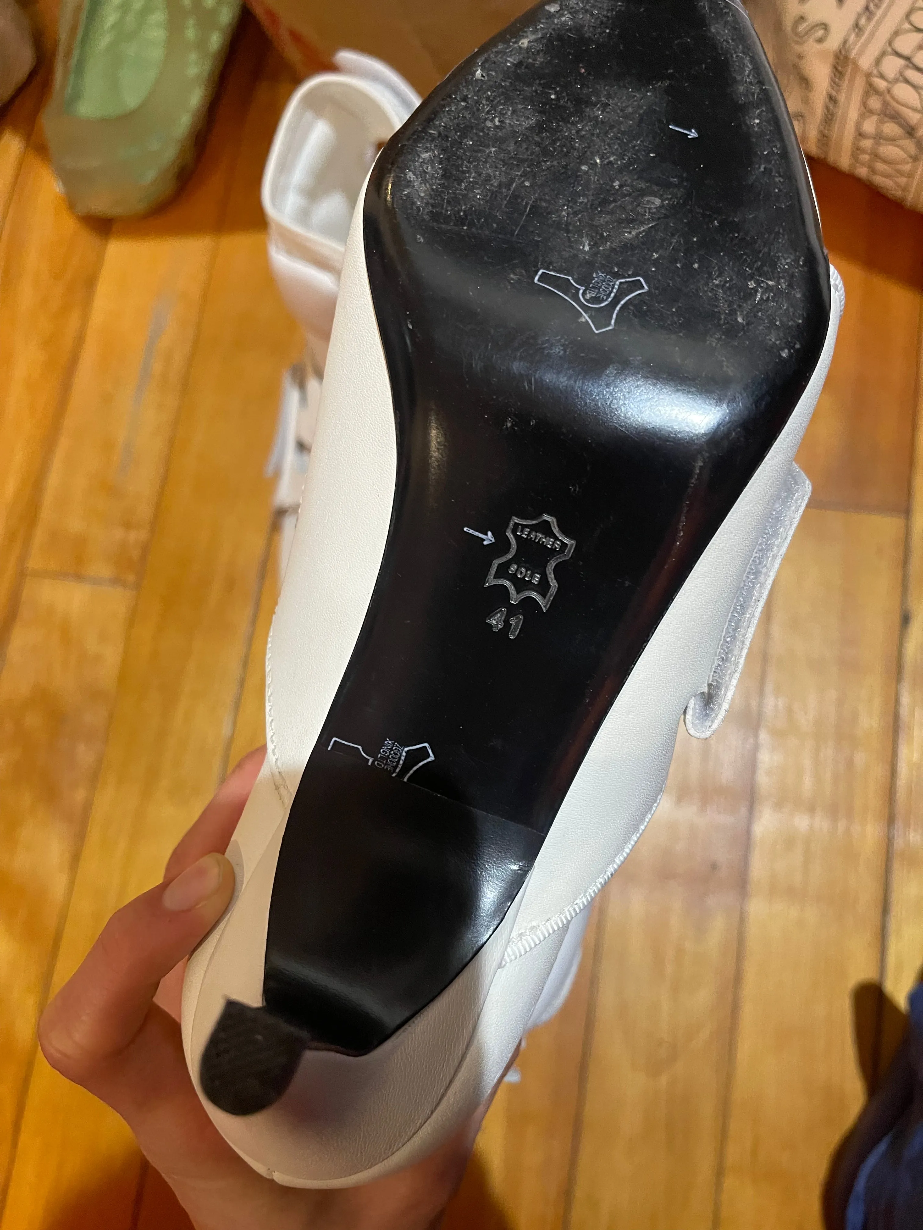 Shayne Oliver air pump kitten heels