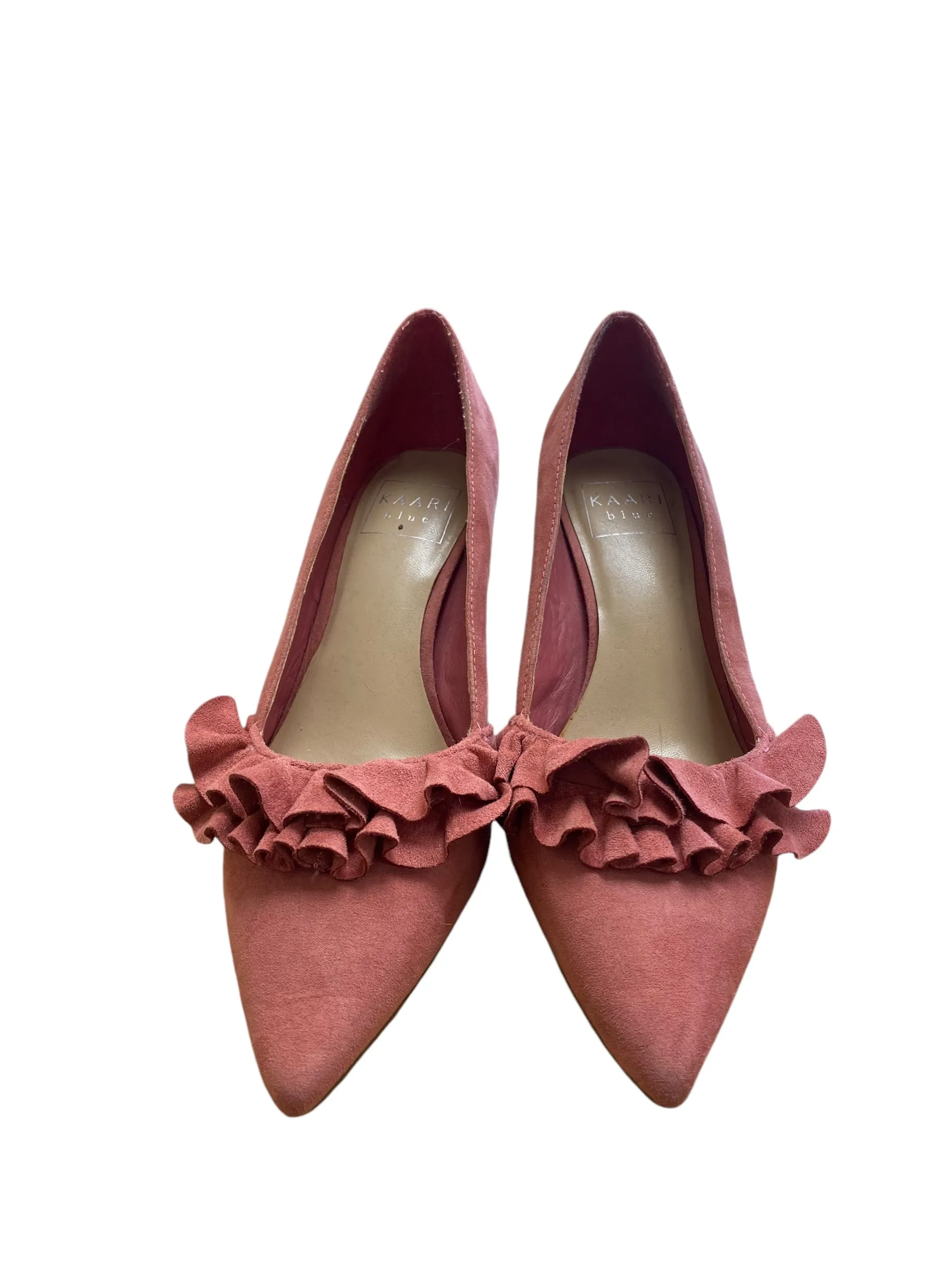 Shoes Heels Kitten By Kaari Blue In Pink, Size: 6.5